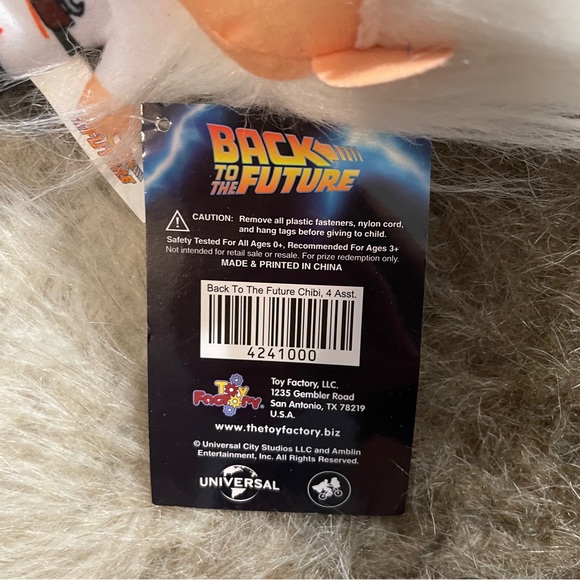 NWT Toy Factory Back to the Future Chibi Plush 7” - Doc Brown - Picture 5 of 5